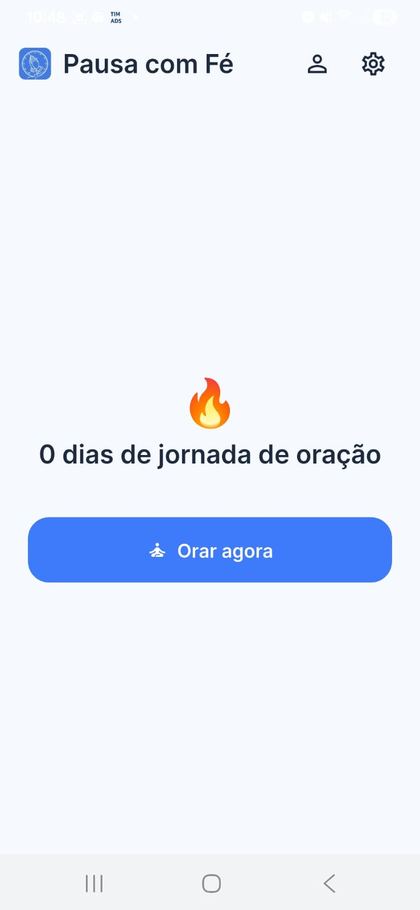 Tela 2 — Receba o lembrete e inicie sua jornada de oração